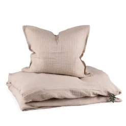 Sebra Junior Duvet Set, Muslin – Seabreeze Beige