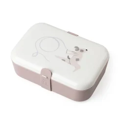 Sebra Lunch Box with Divider and Silicone Strap, Teeny Toes