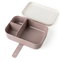Sebra Lunch Box with Divider and Silicone Strap, Teeny Toes