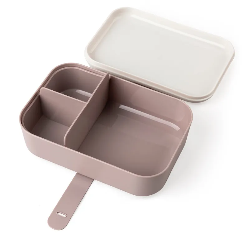 Sebra Lunch Box with Divider and Silicone Strap, Teeny Toes