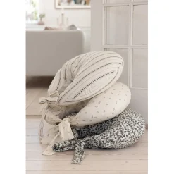 Sebra Nursing Pillow, Organic Cotton - Blue Olive