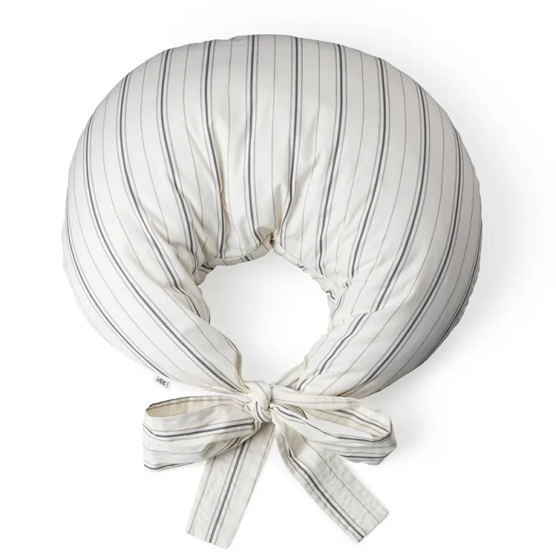 Sebra Nursing Pillow, Organic Cotton - Cream Stripe