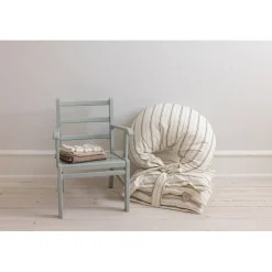Sebra Nursing Pillow, Organic Cotton - Cream Stripe