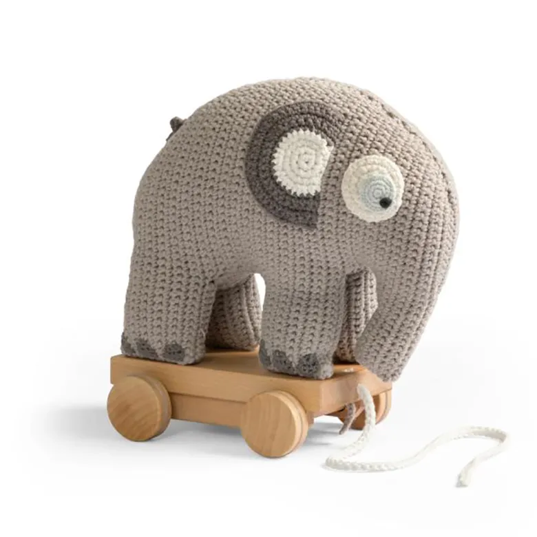 Sebra Pull-Along Toy, Fanto - Classic Grey