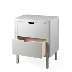 Sebra puslebord i træ, 2-i-1 design m. skuffer - Stone