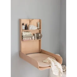 Sebra Væghængt puslebord i træ, Wooden Edition