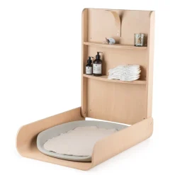 Sebra Væghængt puslebord i træ, Wooden Edition