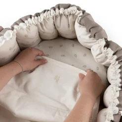 Sebra Waterproof Mattress Protector for Babynest - Moonlight Beige