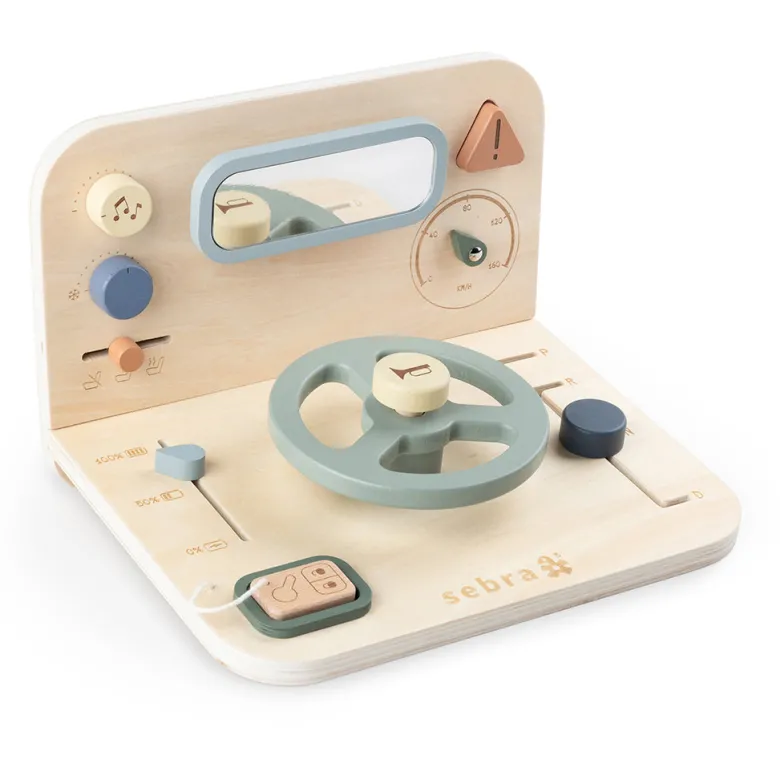Sebra Wooden Activity Panel, Car