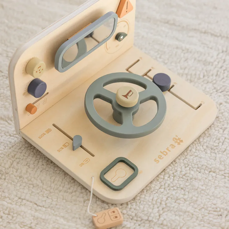 Sebra Wooden Activity Panel, Car