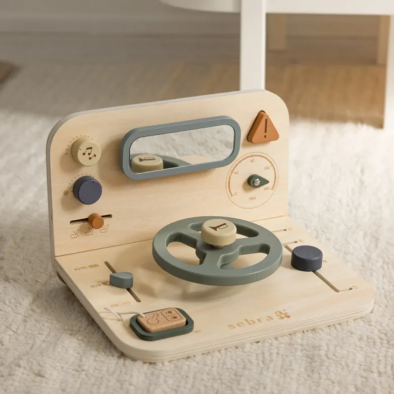 Sebra Wooden Activity Panel, Car