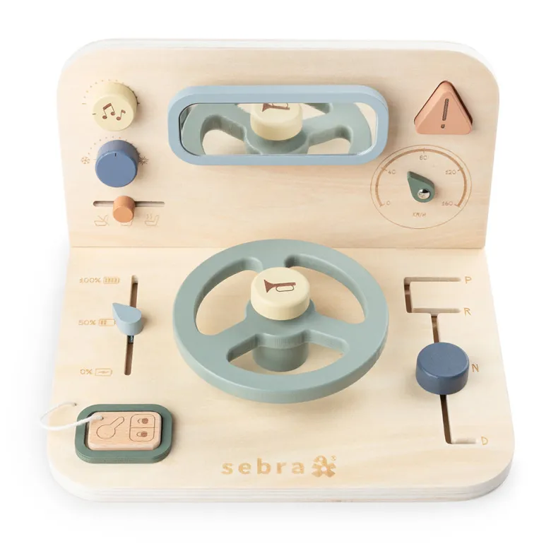 Sebra Wooden Activity Panel, Car
