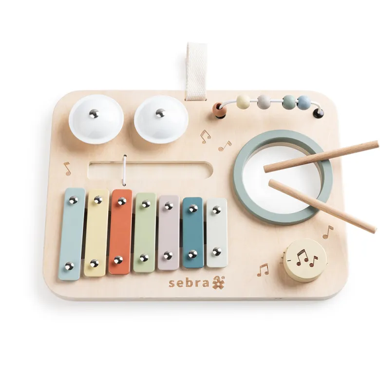 Sebra Wooden Activity Panel with Musical Features