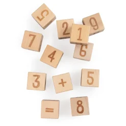 Sebra Wooden Building Blocks, 12 pcs. - Number Blocks
