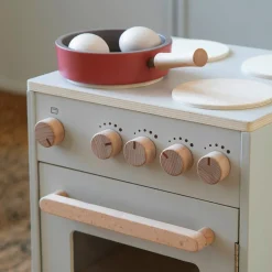 Sebra Wooden Play Kitchen, Beige,