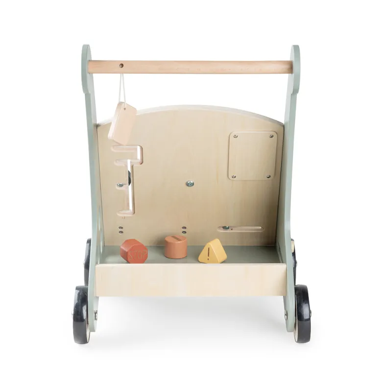Sebra Wooden Walker with Activities, Car