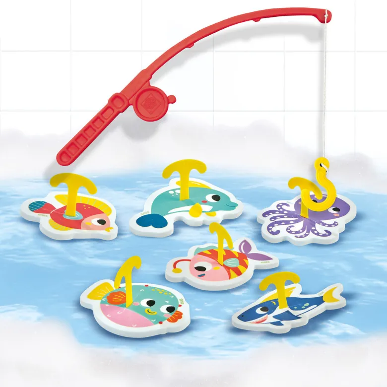 SES Creative Bath Toy, Fishing Game - Foam Fish