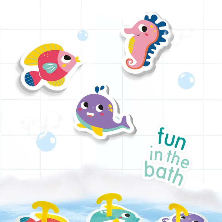 SES Creative Bath Toy, Fishing Game - Foam Fish
