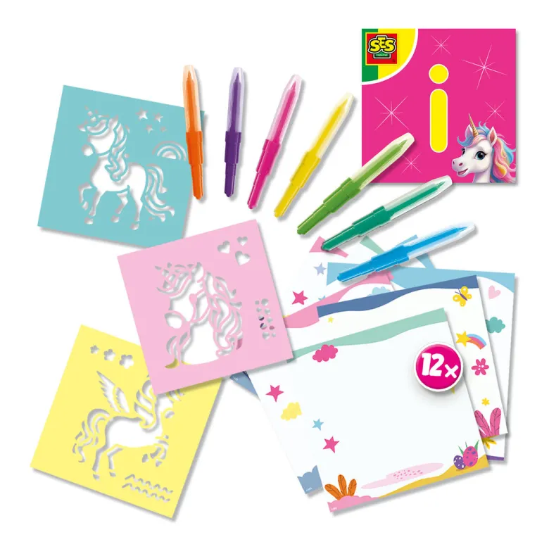 SES Creative Blowing Markers, Unicorn