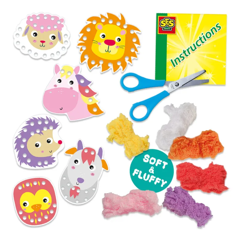 SES Creative Embroidery Cards – Embroider Soft Animals