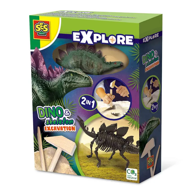 SES Creative, Explore, Dig Out - Stegosaurus and Skeleton