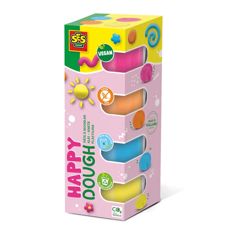 SES Creative Modeling Clay, Silky Soft Happy - From 1 Year Old