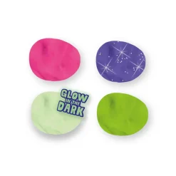 SES Creative Modeling Dough, Silky Soft Glow-in-the-Dark 4x90g