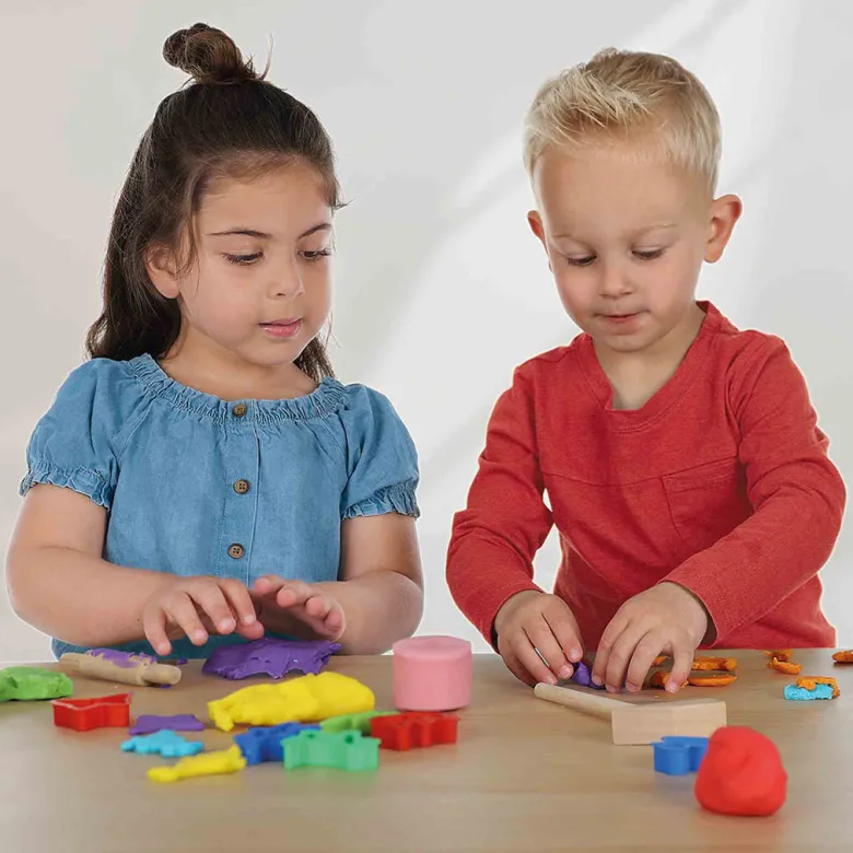 SES Creative Modeling Dough, Silky Soft Glow-in-the-Dark 4x90g