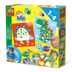 SES Creative, My First Creative Set, Finger Painting Dinosaurs - Ages 1-4