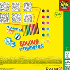 SES Creative Paint by Numbers, Markers with Triangular Grip