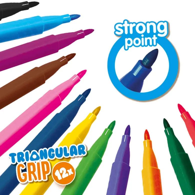 SES Creative Paint by Numbers, Markers with Triangular Grip