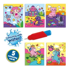 SES Creative, Paint with Water - Fantasy Coloring Book