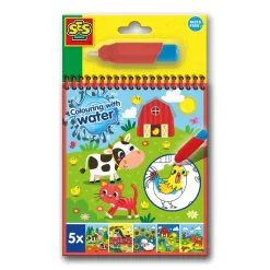 SES Creative, Paint with Water - Farm Coloring Book