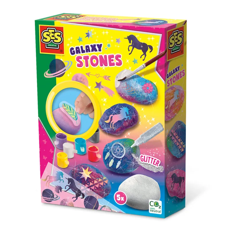 SES Creative Paint Your Own Galaxy Stones