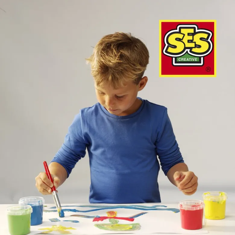 SES Creative Poster Paints, Multicolor Set of 6 x 45 ml