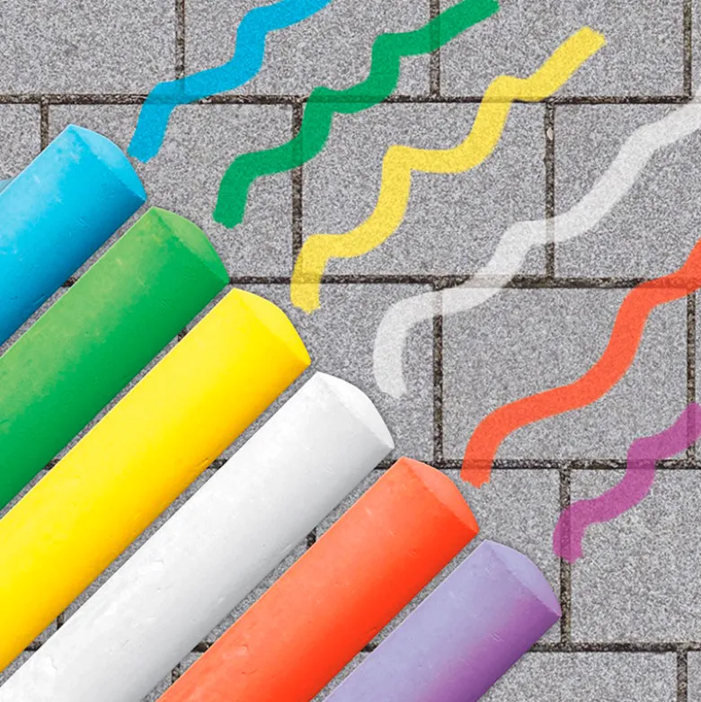 SES Creative Road Chalk, Set of 6 Colors