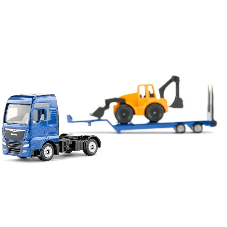Siku MAN Low Loader with Backhoe Loader