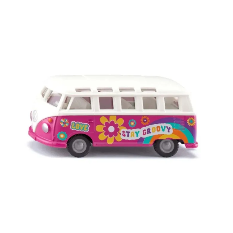 Siku Toy Car, VW T1 Samba - Size: 7.5 x 15.7 cm