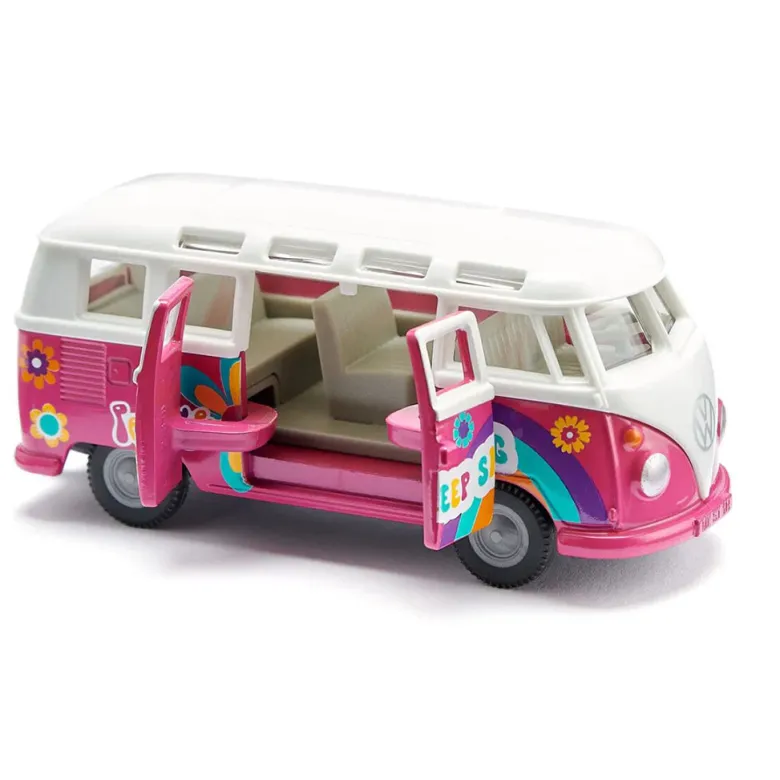 Siku Toy Car, VW T1 Samba - Size: 7.5 x 15.7 cm