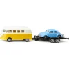 Siku Toy Car, VW T1 with Trailer and VW Beetle - 6.1 x 25 cm