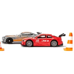 Siku Toy Cars Gift Set with 3 Race Cars and Cones