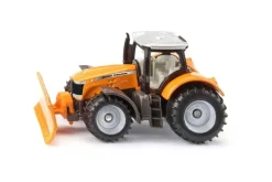 Siku Tractor, Massey Ferguson with Snow Plow - 7.8 x 9.7 cm