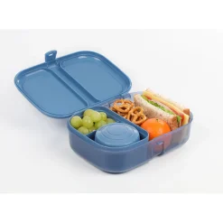 Sistema Bento Cube To Go, lunch box with 5 compartments and a container – Mountain blue