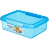 Sistema Coloured Lunch Box with 1 Compartment, 2L - Blue