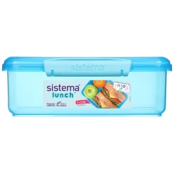 Sistema Coloured Lunch Box with 1 Compartment, 2L - Blue