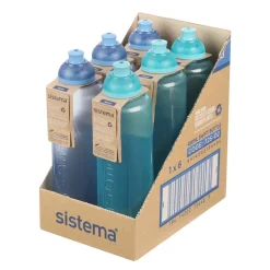 Sistema drinking bottle, Swift Squeeze Bottle, 480 ml – Teal Stone