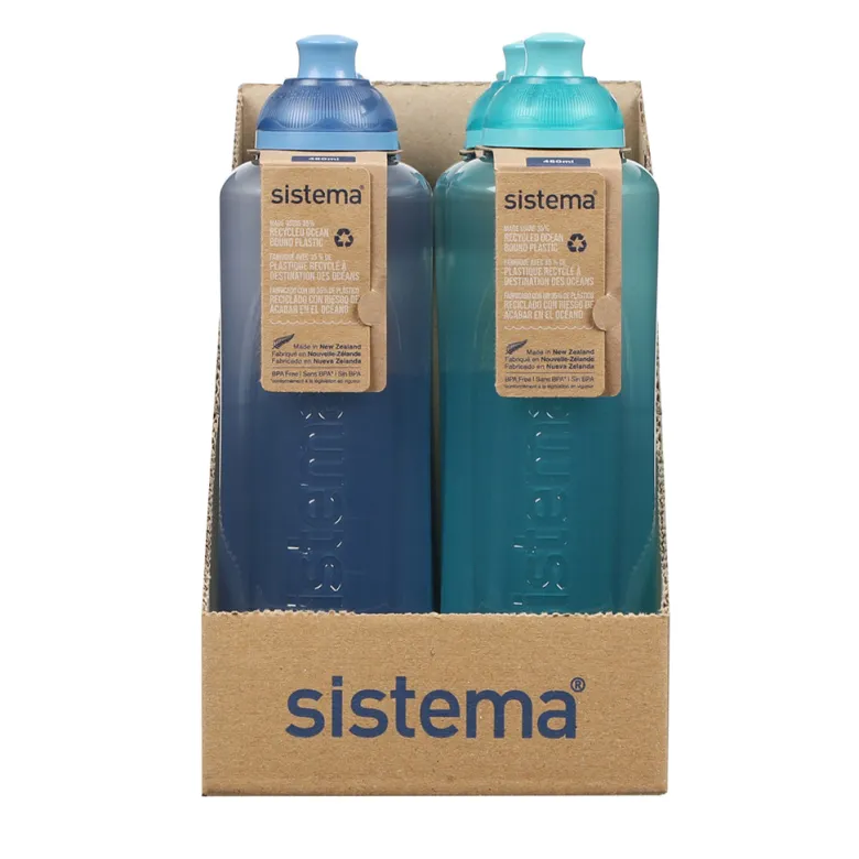 Sistema drinking bottle, Swift Squeeze Bottle, 480 ml – Teal Stone