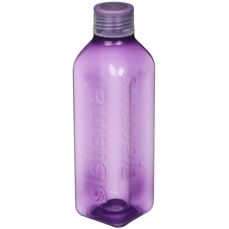 Sistema Drinking Bottle, Square Design, 1 L - Misty Purple
