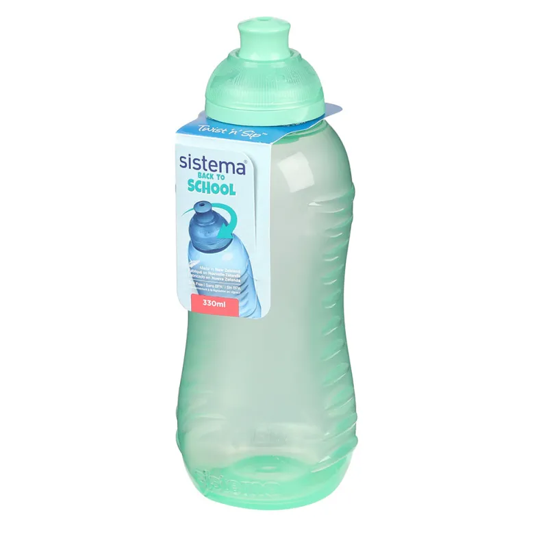Sistema Drinking Bottle, Twist 'N' Sip 330 ml – Apple Mint Green