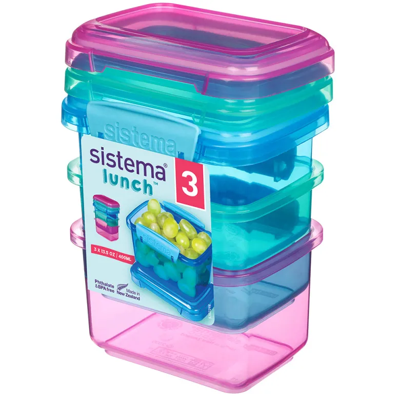 Sistema Lunch Packs 3-Pack 400 ml